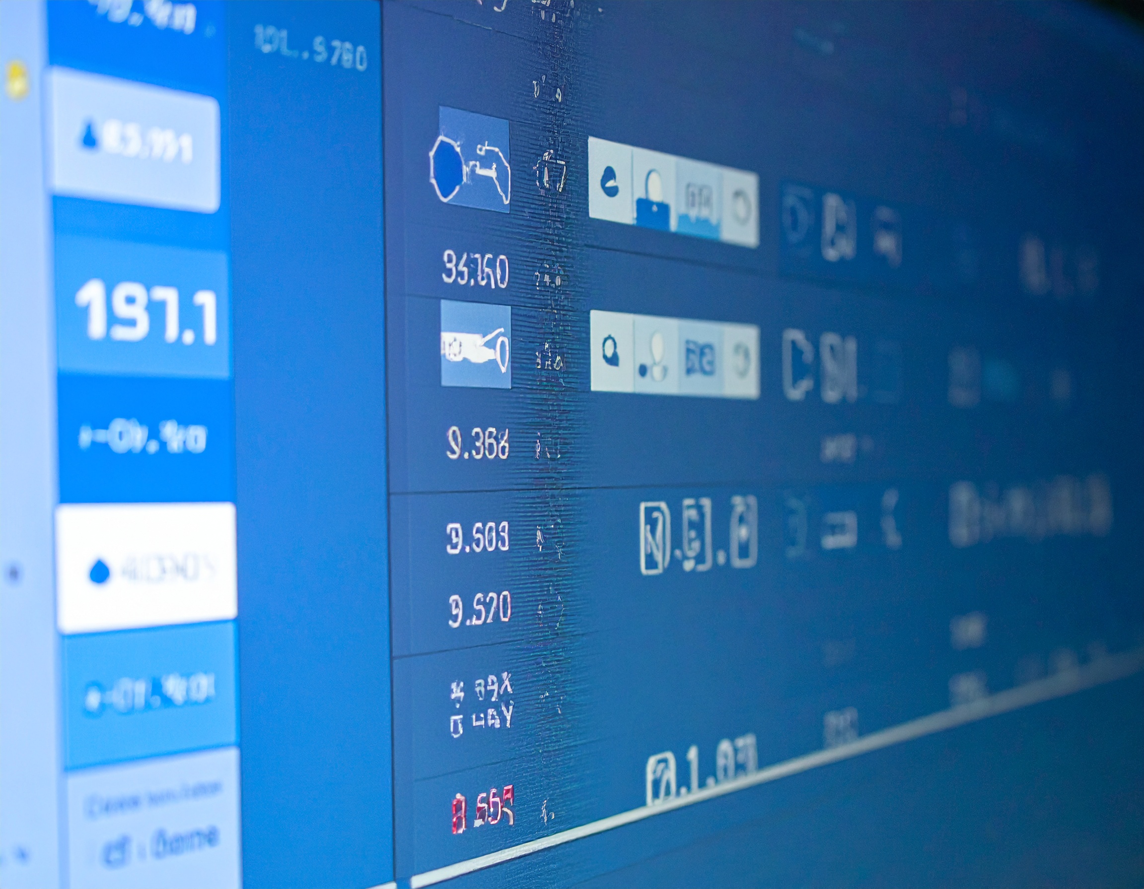 Firefly_Écran d’ordinateur affichant des statistiques de réseaux sociaux, icônes digitales, a 508685